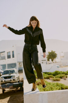B-Young BYKANOA WIDE JEANS - Black Denim