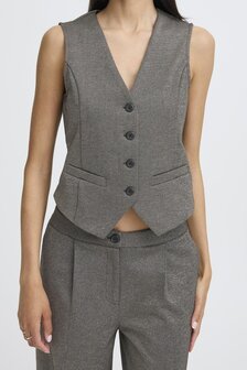 B-Young BYSATI Waistcoat I Frosted Almond Melange
