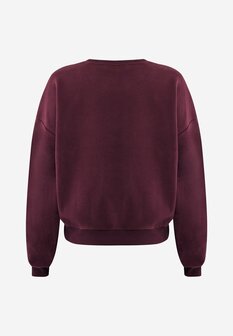 Mexx Sweater Oleander Relaxed Fit I Donkerrood