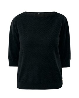 Mexx Fancy ajour sweater sparkle I Black