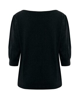 Mexx Fancy ajour sweater sparkle I Black