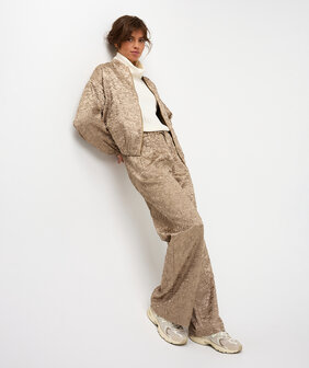 Esqualo Trousers shiny twill - Gold