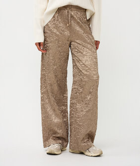 Esqualo Trousers shiny twill - Gold