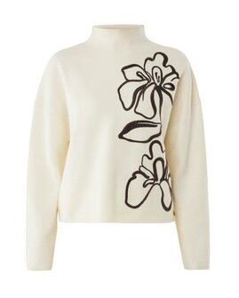 Mexx Fashion flower jacquard turtle neck pullocer