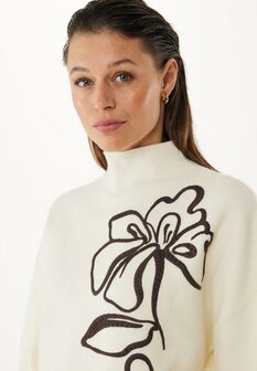 Mexx Fashion flower jacquard turtle neck pullocer