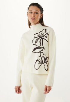 Mexx Fashion flower jacquard turtle neck pullocer