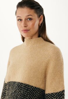 Mexx Fashion Herringbone turtle neck pullover