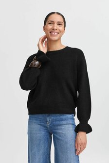 B-Young BYNIMMA FRILL JUMPER I Black