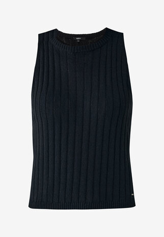 Mexx Twin set knit rib top Black