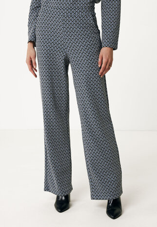 Mexx Easy fit pants knitted jacquard