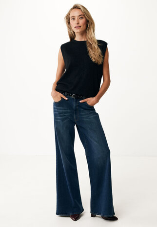 Mexx Short sleeve pullover with turtle neck Black