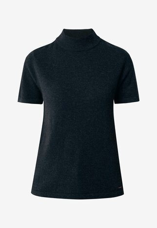 Mexx Short sleeve pullover with turtle neck Black