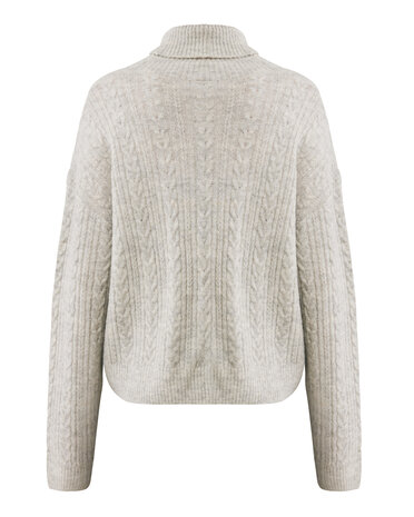 Mexx Cable knit pullover with roll