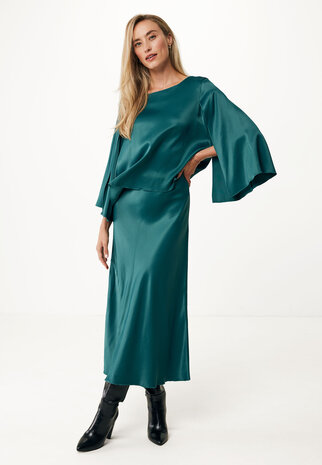 Mexx-satin midi skirt