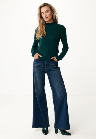 Mexx-long sleeve cashmere dark green