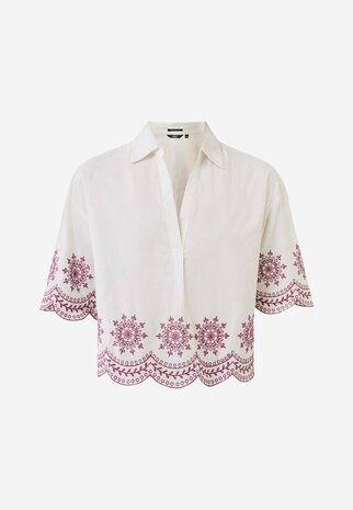 Mexx Cropped embroidery blouse