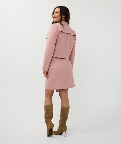 ESQUALO Korte blazer chalk pink