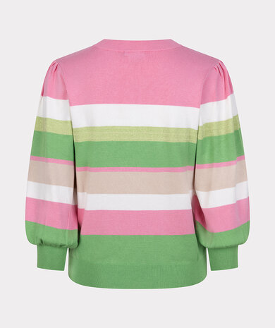 ESQUALO Sweater striped Rose