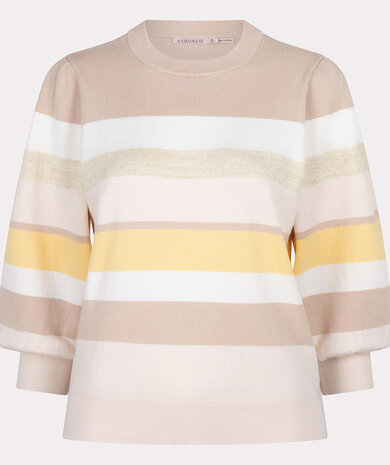 ESQUALO Sweater striped Yellow