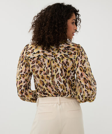 ESQUALO Blouse basic Leopard Dream