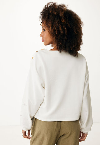 Mexx Boat neck embroidery sweat