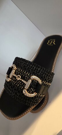 Slipper zwart
