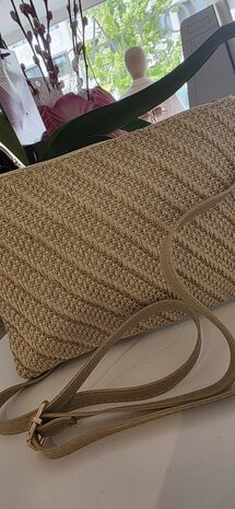 Tasje Khaki gold / coffee gold
