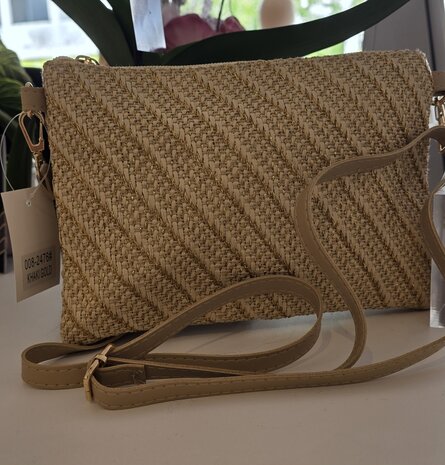 Tasje Khaki gold / coffee gold