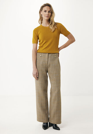 Mexx GERBERA Short sleeve knit - Yellow Brown