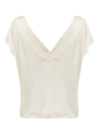 Mexx V-back top - Cream