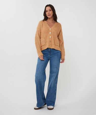 Esqualo Cardigan oversize lurex - Candy
