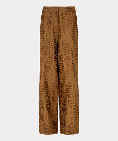 Esqualo Trousers animal jacquard - Olive