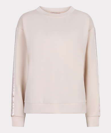 Esqualo Sweater rhinestones modal - natural