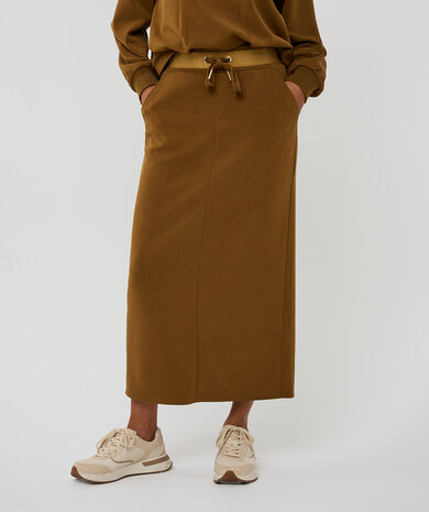 Esqualo Skirt midi modal - Olive