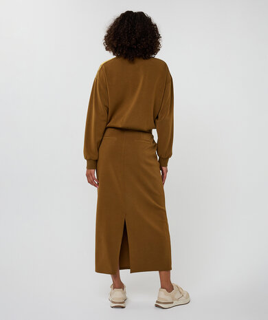 Esqualo Skirt midi modal - Olive