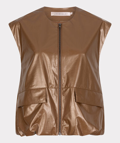 ESQUALO Bodywarmer Metallic PU - Bronze Metalli