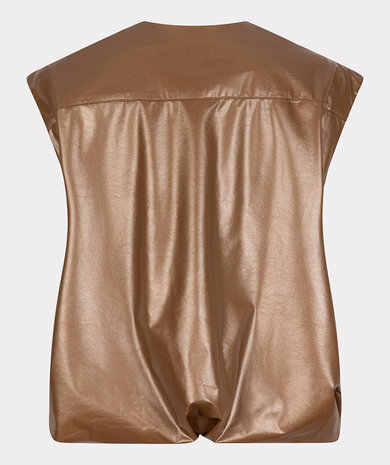 ESQUALO Bodywarmer Metallic PU - Bronze Metalli