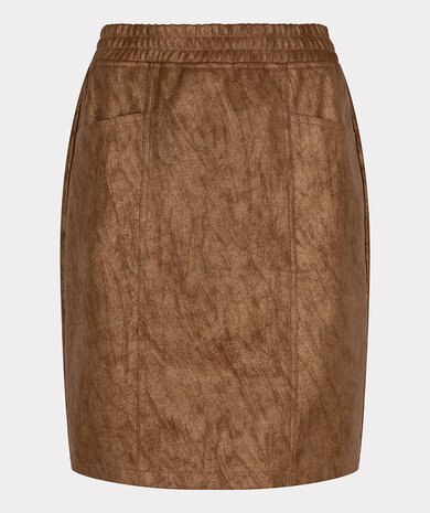ESQUALO Skirt sporty metallic PU