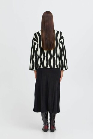 B-Young BYOTARI JACQUARD JUMPER - METEORITE - Black