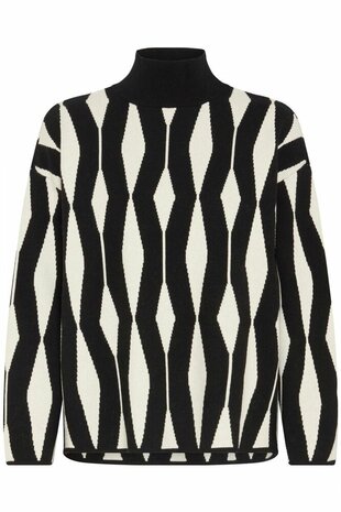 B-Young BYOTARI JACQUARD JUMPER - METEORITE - Black