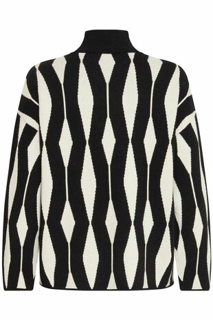 B-Young BYOTARI JACQUARD JUMPER - METEORITE - Black
