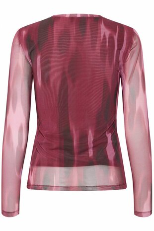 B-Young BYPALOMA MESH LS TOP - PORT ROYALE BLUR - Red 