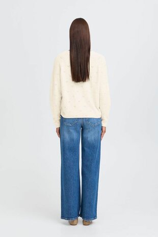 B-Young BYMONNA VNECK JUMPER - Birch Melange