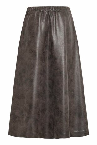 B-Young BYDIMION SKIRT - Brown Vegan Leather Mix