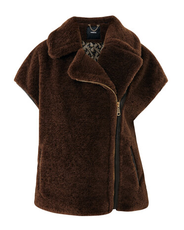 Mexx Teddy waistcoat - Dark Brown