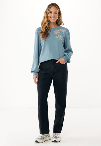 Mexx Flower sweater I Smoke Blue