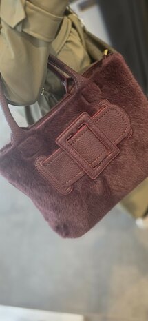 CT Leo Handtas bordeaux imitatiebont 