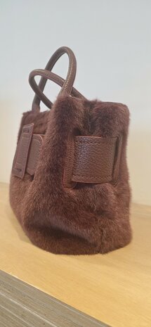 CT Leo Handtas bordeaux imitatiebont 