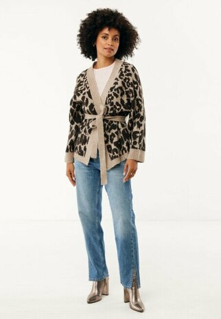 Mexx Leopard jacquard kimono I multicolor