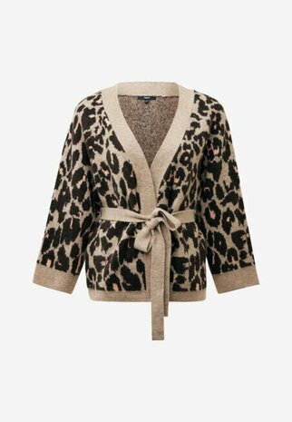 Mexx Leopard jacquard kimono I multicolor